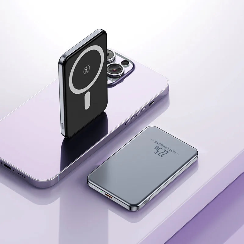Portable Charger 10000Mah Magnetic Power Bank PD20W Wireless Fast Charging for Magsafe Power Bank for Iphone Samsung Xiaomi Etc.