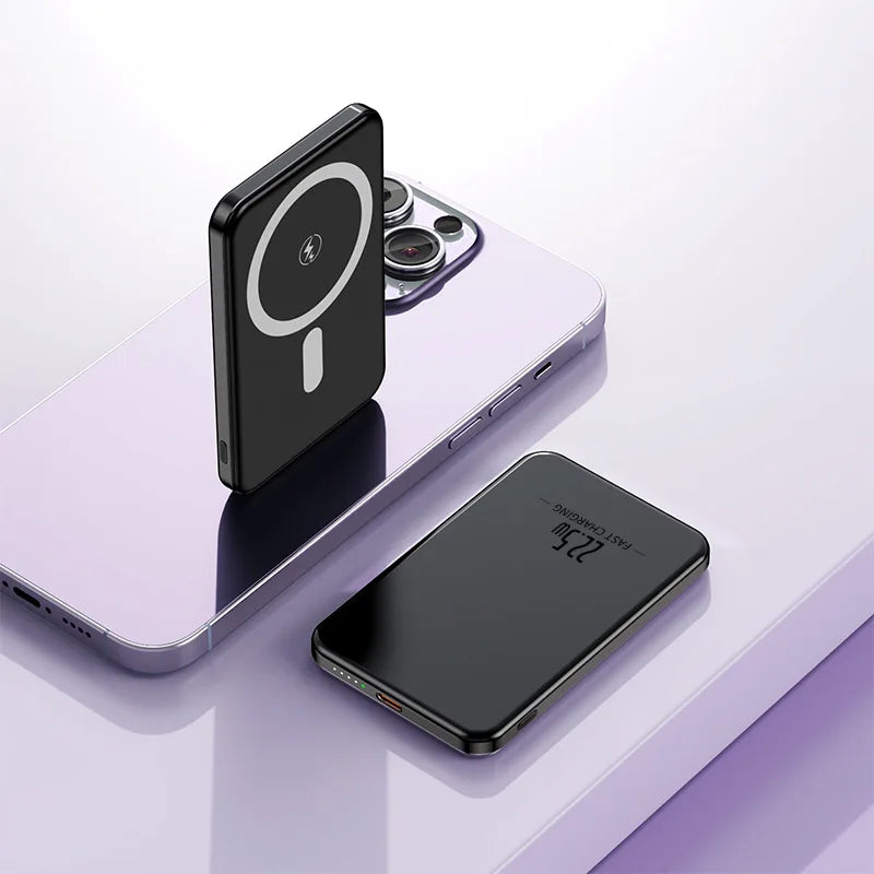 Portable Charger 10000Mah Magnetic Power Bank PD20W Wireless Fast Charging for Magsafe Power Bank for Iphone Samsung Xiaomi Etc.