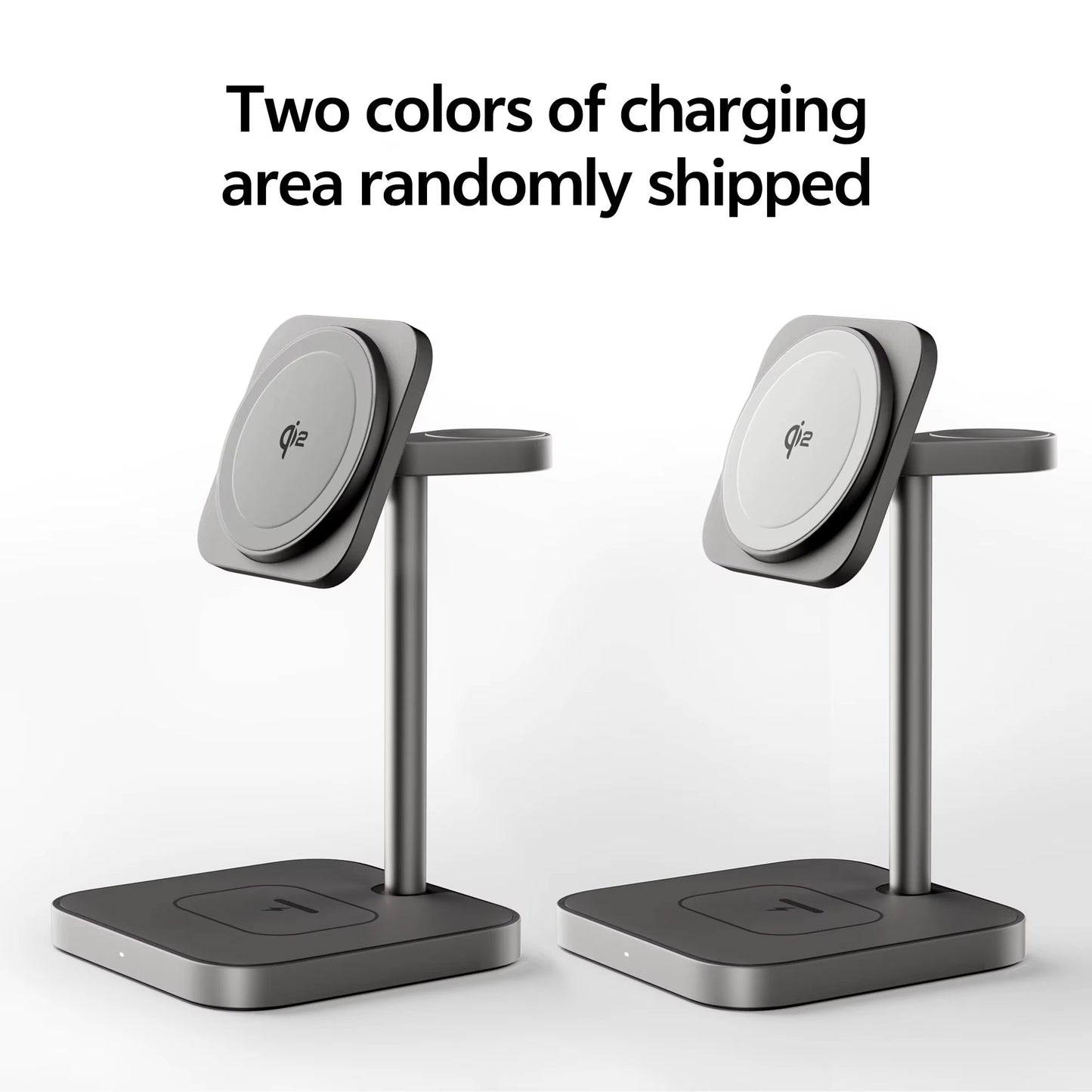 LULULOOK Qi2 3 in 1 Wireless Charging Station Aluminum,Fast 15W Mag-Safe Charger Stand for Iphone 17 16 15 14,5W for Apple Watch